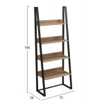 ΡΑΦΙΕΡΑ IZABEL HM18376 01 ΜΕΤΑΛΛΟ--ΜΕΛΑΜΙΝΗ ΣΕ OAK 75x36x185Υεκ c547193