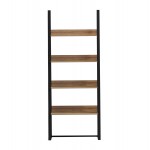 ΡΑΦΙΕΡΑ IZABEL HM18376 01 ΜΕΤΑΛΛΟ--ΜΕΛΑΜΙΝΗ ΣΕ OAK 75x36x185Υεκ c547193