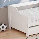 Καναπές-κρεβάτι Benato pakoworld ξύλο πεύκου λευκό 90x190εκ c547219