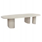 ΤΡΑΠΕΖΙ ΤΡΑΠΕΖΑΡΙΑΣ FIBER CEMENT ΟΒΑΛ GLEN HM6598 02 ΜΠΕΖ 260x95x75Υεκ c547234