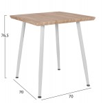 ΣΕΤ ΤΡΑΠΕΖΑΡΙΑΣ 3ΤΜΧ PALOMA HM21381 ΤΕΤΡΑΓΩΝΟ ΤΡΑΠΕΖΙ 2 ΚΑΡΕΚΛΕΣ ΣΕ ΛΕΥΚΟ c547238