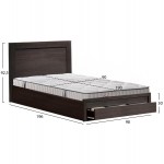 ΚΡΕΒΑΤΙ ΜΟΝΟ ΜΕ ΣΥΡΤΑΡΙ ΣΤΡΩΜΑ MELANY HM10756 02 ΜΕΛΑΜΙΝΗ ZEBRANO--ΓΙΑ 90x190εκ c547310