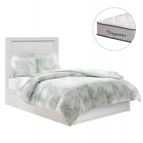 ΚΡΕΒΑΤΙ ΜΟΝΟ ΜΕ ΣΥΡΤΑΡΙ ΣΤΡΩΜΑ MELANY HM10756 05 ΜΕΛΑΜΙΝΗ ΛΕΥΚΗ--ΓΙΑ 90x190εκ c547313