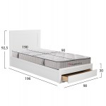 ΚΡΕΒΑΤΙ ΜΟΝΟ ΜΕ ΣΥΡΤΑΡΙ ΣΤΡΩΜΑ MELANY HM10756 05 ΜΕΛΑΜΙΝΗ ΛΕΥΚΗ--ΓΙΑ 90x190εκ c547313