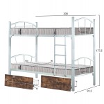 ΚΟΥΚΕΤΑ ΜΕ 2 ΣΥΡΤΑΡΙΑ ΚΑΦΕ ΣΤΡΩΜΑΤΑ 90X190εκ FLOOR HM10749 01 ΜΕΤΑΛΛΟ ΛΕΥΚΟ c547314