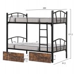 ΚΟΥΚΕΤΑ ΜΕ 2 ΣΥΡΤΑΡΙΑ ΚΑΦΕ ΣΤΡΩΜΑΤΑ 90X190εκ FLOOR HM10749 03 ΜΕΤΑΛΛΟ ΜΑΥΡΟ c547316
