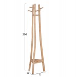 ΚΑΛΟΓΕΡΟΣ ΜΕ 3 ΚΟΛΩΝΕΣ TRIDEM HM4881 ΞΥΛΟ TEAK ΣΕ ΦΥΣΙΚΟ 52x52x200Υεκ c547320