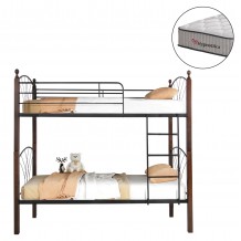 ΚΟΥΚΕΤΑ ΜΕ ΣΤΡΩΜΑΤΑ STOREY HM10749 10 ΜΕΤΑΛΛΟ ΞΥΛΟ RUBBERWOOD--ΣΤΡΩΜΑΤΑ 90x190εκ c547321