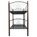 ΚΟΥΚΕΤΑ ΜΕ ΣΤΡΩΜΑΤΑ STOREY HM10749 10 ΜΕΤΑΛΛΟ ΞΥΛΟ RUBBERWOOD--ΣΤΡΩΜΑΤΑ 90x190εκ c547321