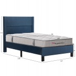 ΚΡΕΒΑΤΙ ΗΜΙΔΙΠΛΟ ΣΤΡΩΜΑ TRILLOP HM10757 02 ΜΠΛΕ ΥΦΑΣΜΑ--ΓΙΑ 120x200εκ c547383