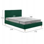 ΚΡΕΒΑΤΙ ΔΙΠΛΟ ΜΕ ΣΤΡΩΜΑ INDRA HM10769 04 ΒΕΛΟΥΔΟ ΚΥΠΑΡΙΣΣΙ--ΓΙΑ ΣΤΡΩΜΑ 160x200εκ c547388