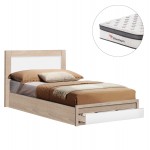 ΚΡΕΒΑΤΙ ΜΟΝΟ ΜΕ ΣΥΡΤΑΡΙ ΣΤΡΩΜΑ MELANY HM10745 ΜΕΛΑΜΙΝΗ SONAMA ΛΕΥΚΟ--ΓΙΑ 90x190εκ c547389
