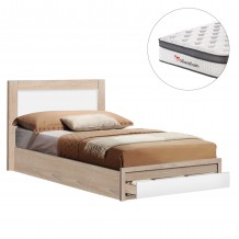 ΚΡΕΒΑΤΙ ΜΟΝΟ ΜΕ ΣΥΡΤΑΡΙ ΣΤΡΩΜΑ MELANY HM10745 ΜΕΛΑΜΙΝΗ SONAMA ΛΕΥΚΟ--ΓΙΑ 90x190εκ c547389