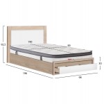 ΚΡΕΒΑΤΙ ΜΟΝΟ ΜΕ ΣΥΡΤΑΡΙ ΣΤΡΩΜΑ MELANY HM10745 ΜΕΛΑΜΙΝΗ SONAMA ΛΕΥΚΟ--ΓΙΑ 90x190εκ c547389
