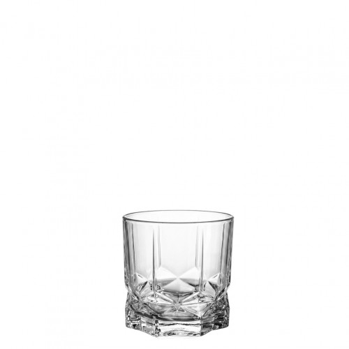 Ποτήρι Γυάλινο Σκαλιστό Χαμηλό 32 5cl φ8 2x8 7cm σειρά FUTURE Glass4U Σετ 24 c547396