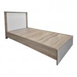 Κρεβάτι με στρώμα Athos Sleepy pakoworld sonoma λευκό 90x190εκ c547434
