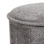 Σκαμπό-μπαούλο Trebia pakoworld γκρι ύφασμα 76x38x38εκ c547435