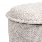Σκαμπό-μπαούλο Trebia pakoworld κρεμ ύφασμα 76x38x38εκ c547437