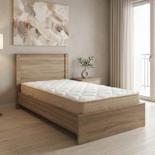 Κρεβάτι με στρώμα Athos Sleepy pakoworld sonoma 90x190εκ c547439