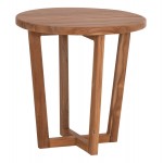ΤΡΑΠΕΖΙ ΜΕΣΗΣ ΣΤΡΟΓΓΥΛΟ KOLIN HM6650 ΞΥΛΟ TEAK ΦΥΣΙΚΟ Φ65x65Υεκ c547444