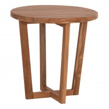 ΤΡΑΠΕΖΙ ΜΕΣΗΣ ΣΤΡΟΓΓΥΛΟ KOLIN HM6650 ΞΥΛΟ TEAK ΦΥΣΙΚΟ Φ65x65Υεκ c547444