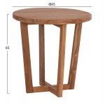 ΤΡΑΠΕΖΙ ΜΕΣΗΣ ΣΤΡΟΓΓΥΛΟ KOLIN HM6650 ΞΥΛΟ TEAK ΦΥΣΙΚΟ Φ65x65Υεκ c547444