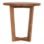 ΤΡΑΠΕΖΙ ΜΕΣΗΣ ΣΤΡΟΓΓΥΛΟ KOLIN HM6650 ΞΥΛΟ TEAK ΦΥΣΙΚΟ Φ65x65Υεκ c547444