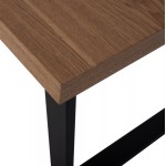 ΣΕΤ ΤΡΑΠΕΖΑΡΙΑΣ 7ΤΜΧ MANIDO HM10949 03 MDF TOP--ΥΦΑΣΜΑ TAUPE ΜΕΤΑΛΛΟ ΜΑΥΡΟ c547448