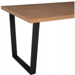 ΣΕΤ ΤΡΑΠΕΖΑΡΙΑΣ 7ΤΜΧ MANIDO HM10949 03 MDF TOP--ΥΦΑΣΜΑ TAUPE ΜΕΤΑΛΛΟ ΜΑΥΡΟ c547448