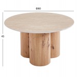ΤΡΑΠΕΖΙ ΣΑΛΟΝΙΟΥ SILVA HM18443 ΚΕΡΑΜΙΚΟ TOP ΟΨΗ ΤΡΑΒΕΡΤΙΝΑΣ-MDF ΦΥΣΙΚΟ Φ80x45Υεκ c547503