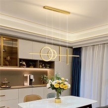 Φωτιστικό οροφής Neron pakoworld led χρυσό μεταλλικό 100x25x26εκ c547600