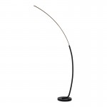 Φωτιστικό δαπέδου Archer pakoworld led μαύρο μεταλλικό 70x28x165εκ c547607