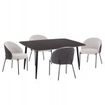 ΣΕΤ ΤΡΑΠΕΖΑΡΙΑΣ 5ΤΜΧ DETTON HM10940 01 ΚΕΡΑΜΙΚΟ TOP--ΥΦΑΣΜΑ ΓΚΡΙ ΜΕΤΑΛ ΠΟΔΙΑ ΜΑΥΡΑ c547618