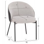 ΣΕΤ ΤΡΑΠΕΖΑΡΙΑΣ 5ΤΜΧ DETTON HM10940 01 ΚΕΡΑΜΙΚΟ TOP--ΥΦΑΣΜΑ ΓΚΡΙ ΜΕΤΑΛ ΠΟΔΙΑ ΜΑΥΡΑ c547618