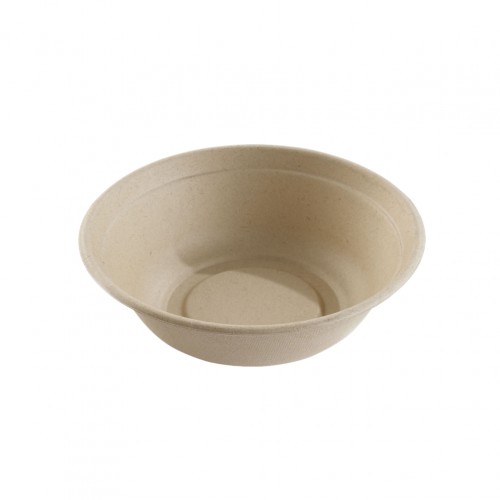 Μπωλ Στρογγυλό 1000ml Φ21x6cm από ζαχαροκάλαμο Μίας Χρήσης Μπεζ Sabert Σετ 75 c547621