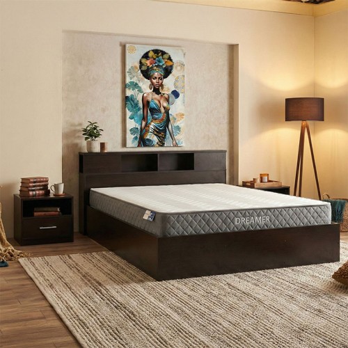Κρεβάτι με στρώμα Olympus-Dreamer pakoworld wenge 160x200εκ c547679