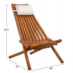 ΠΟΛΥΘΡΟΝΑ LOUNGE ΜΕ ΜΑΞΙΛΑΡΑΚΙ ΠΤΥΣΣΟΜΕΝΗ SHIGAN HM6530 ΞΥΛΟ ΑΚΑΚΙΑΣ 88x59x82 5Υεκ c547695