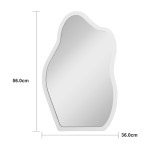 Καθρέπτης Evanthia pakoworld λευκό MDF 36x1 2x56 εκ c547753