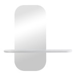 Καθρέπτης Lunaria pakoworld λευκό MDF 60x11 5x60εκ c547756