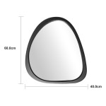 Καθρέπτης Ione pakoworld μαύρο MDF 55x2 5x60 εκ c547757