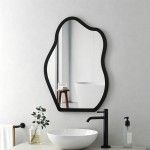 Καθρέπτης Evanthia pakoworld μαύρο MDF 36x1 2x56 εκ c547762