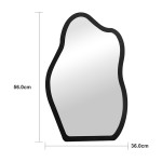 Καθρέπτης Evanthia pakoworld μαύρο MDF 36x1 2x56 εκ c547762