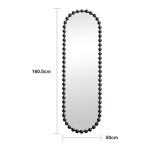 Καθρέπτης Myrtus pakoworld χρυσό MDF 40x2 5x160 εκ c547775