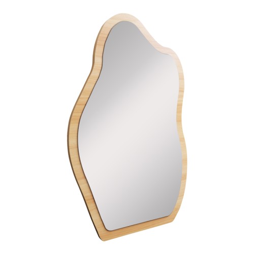 Καθρέπτης Evanthia pakoworld MDF σε φυσική απόχρωση 36x1 2x56 εκ c547776