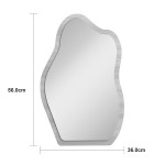 Καθρέπτης Evanthia pakoworld MDF σε φυσική απόχρωση 36x1 2x56 εκ c547776