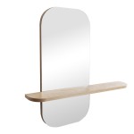 Καθρέπτης Lunaria pakoworld MDF σε φυσική απόχρωση 60x11 5x60εκ c547780