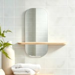 Καθρέπτης Lunaria pakoworld MDF σε φυσική απόχρωση 60x11 5x60εκ c547780