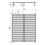 Κρεβάτι διπλό Lucabel pakoworld κρεμ 160x200εκ c547860