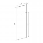 Έπιπλο εισόδου Ansia pakoworld καρυδί oak 210x44 7x175εκ c547865