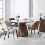 ΤΡΑΠΕΖΙ ΣΤΡΟΓΓΥΛΟ WALDEN HM18440 ΚΕΡΑΜΙΚΟ TOP ΣΕ ΤΡΑΒΕΡΤΙΝΑ--MDF ΒΑΣΗ Φ120x76Υεκ c547992